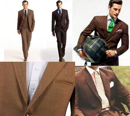 brown suit zara