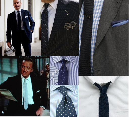  I'd give my advice, for what it's worth, on shirt and tie combinations.