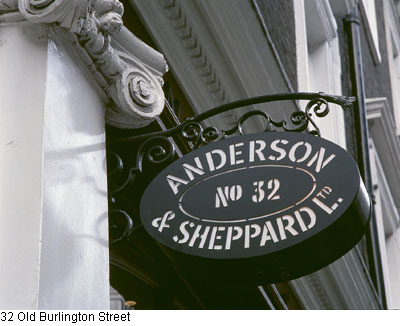 Anderson & Sheppard sign Anderson & Sheppard sign